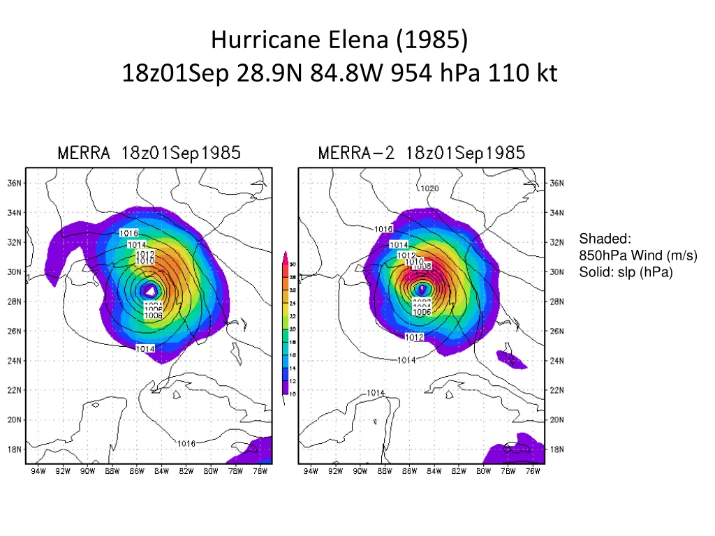hurricane elena 1985 18z01sep
