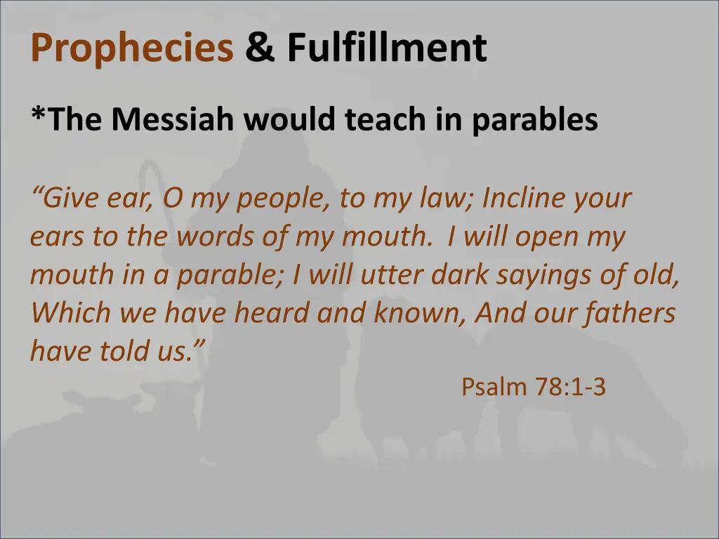prophecies fulfillment 21