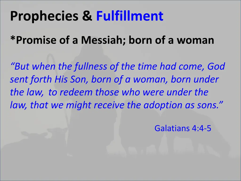 prophecies fulfillment 3
