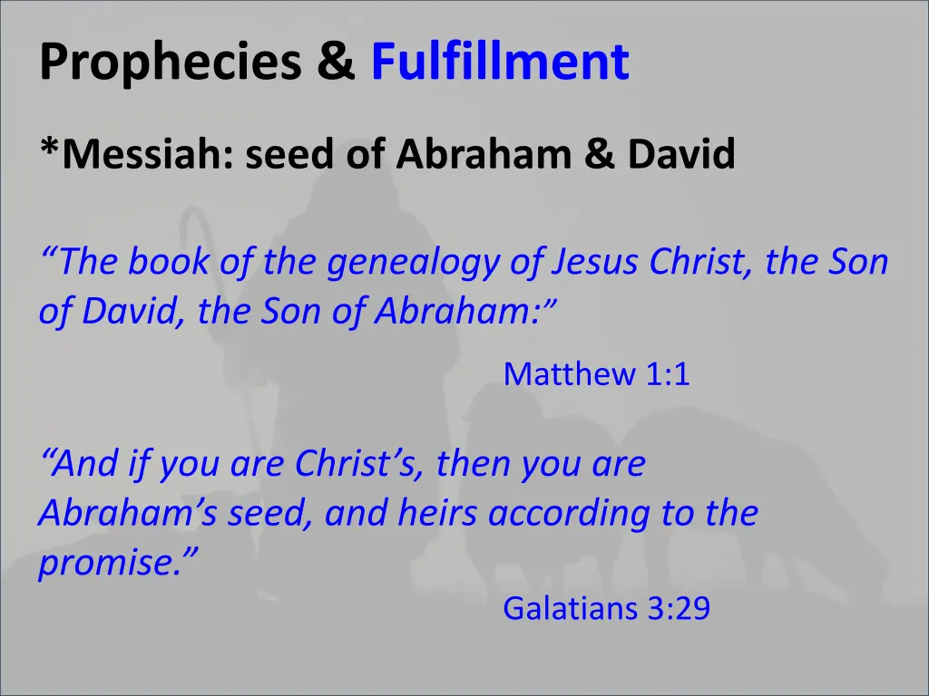 prophecies fulfillment 5