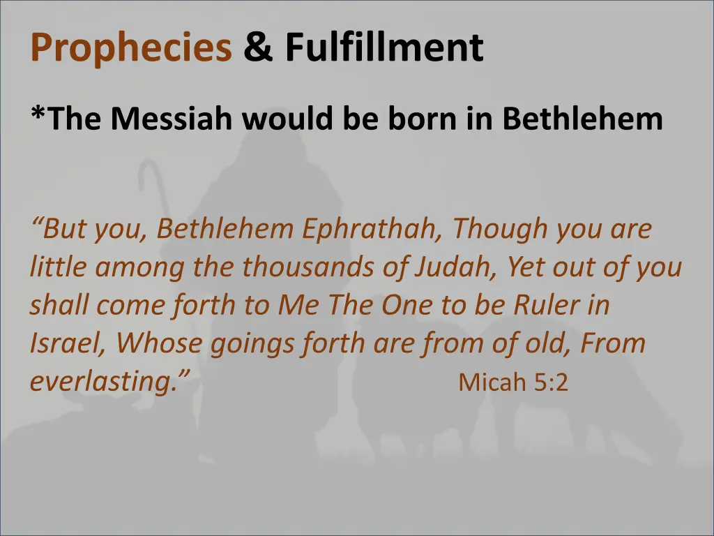 prophecies fulfillment 6