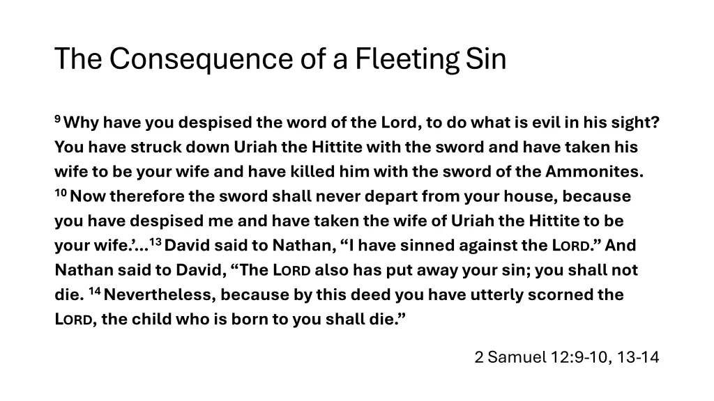 the consequence of a fleeting sin 1
