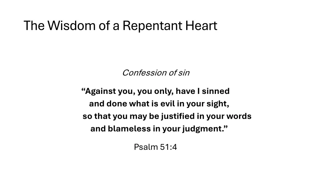 the wisdom of a repentant heart 3