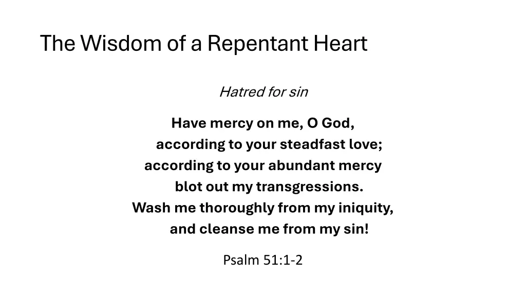 the wisdom of a repentant heart 5
