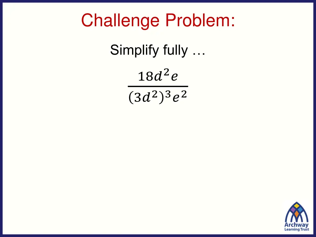 challenge problem