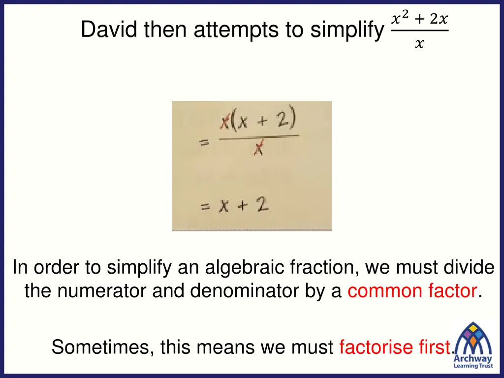 david then attempts to simplify 2 2 1