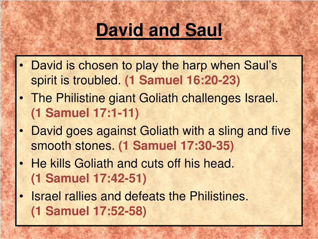 david and saul