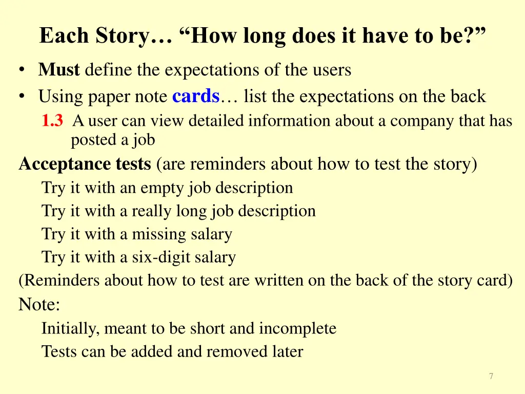each story how long does it have to be