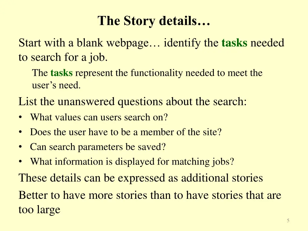 the story details