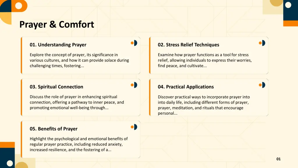 prayer comfort