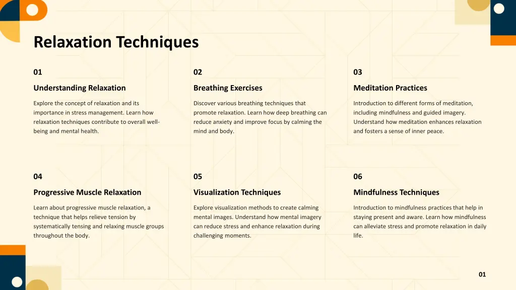 relaxation techniques