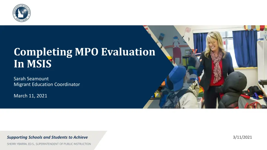 completing mpo evaluation in msis