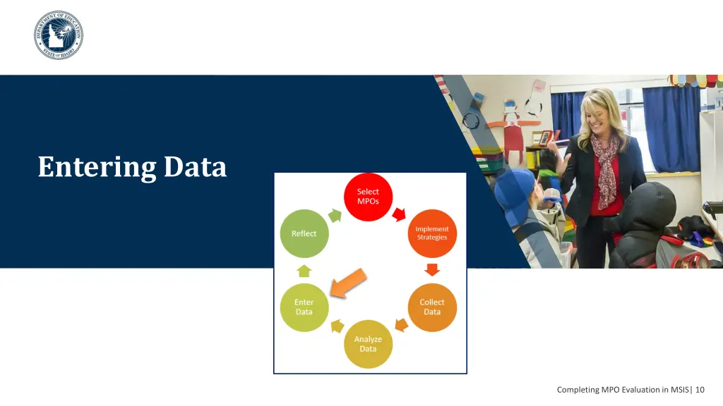 entering data