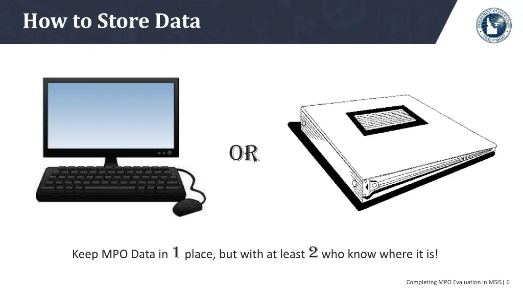 how to store data