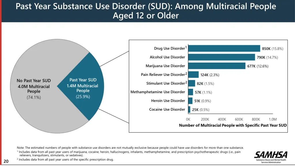 past year substance use disorder sud among