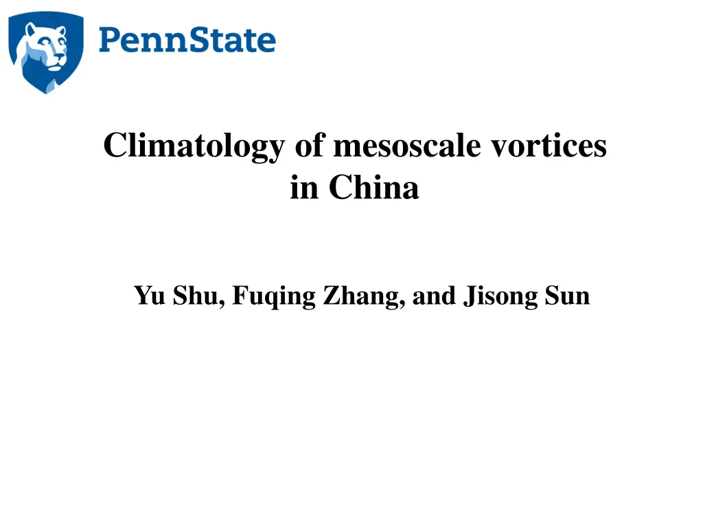 climatology of mesoscale vortices in china