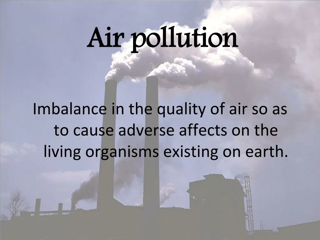 air pollution
