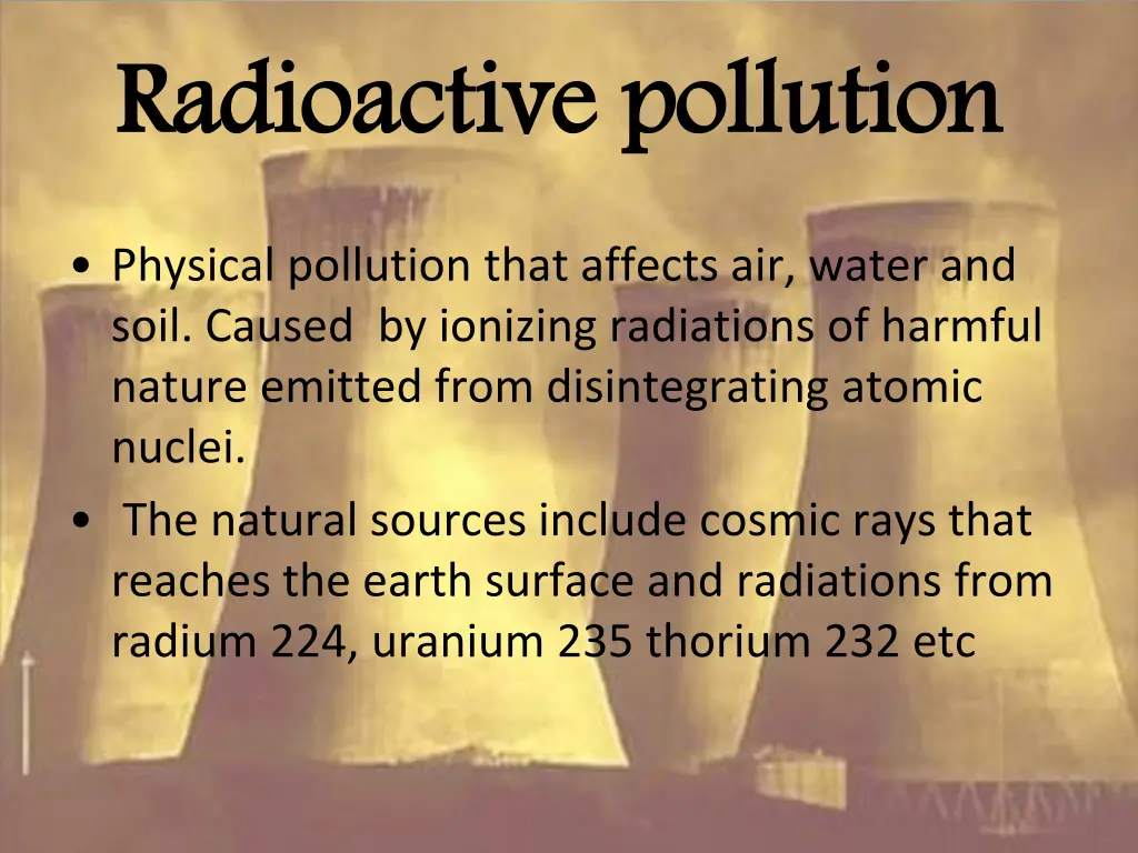 radioactive pollution