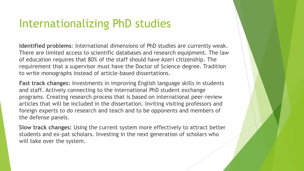 internationalizing phd studies