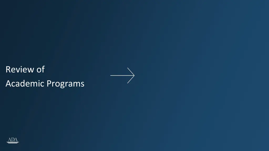 review of academic programs