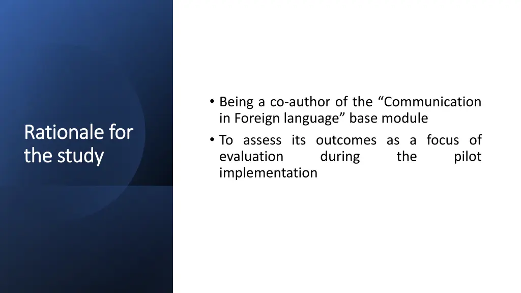 being a co author of the communication in foreign
