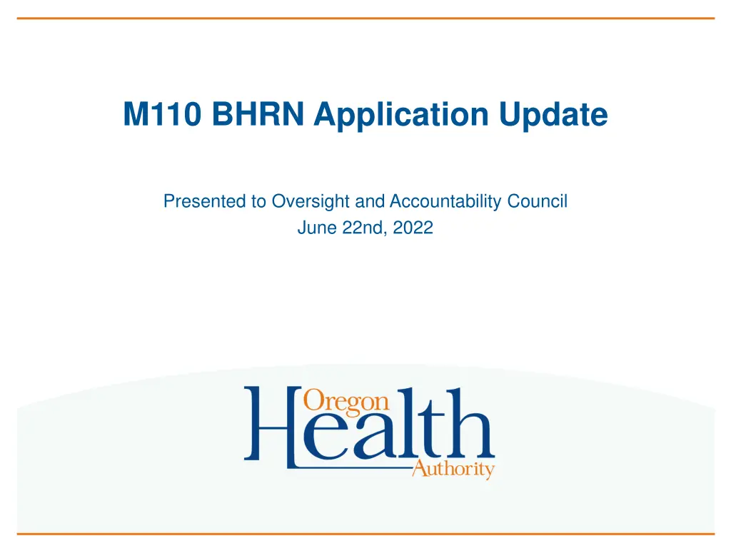 m110 bhrn application update