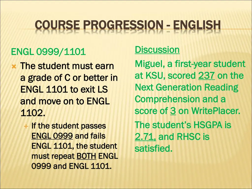 course progression course progression english