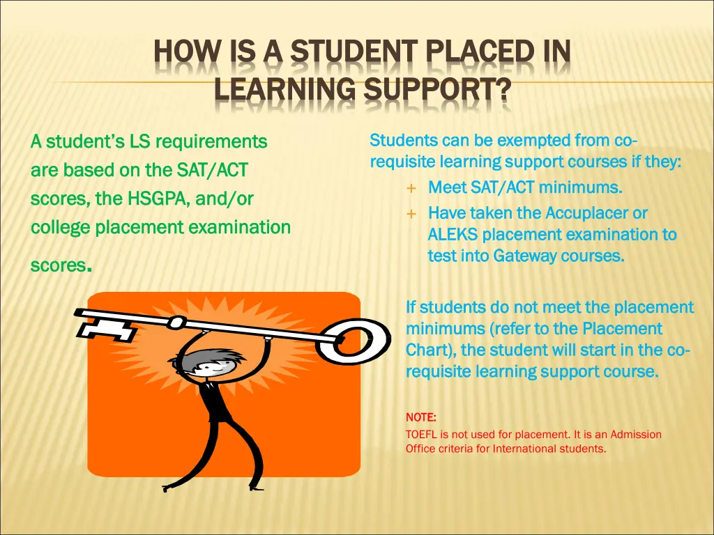 how is a student placed in how is a student