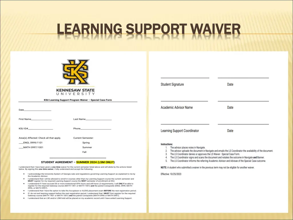 learning support waiver learning support waiver