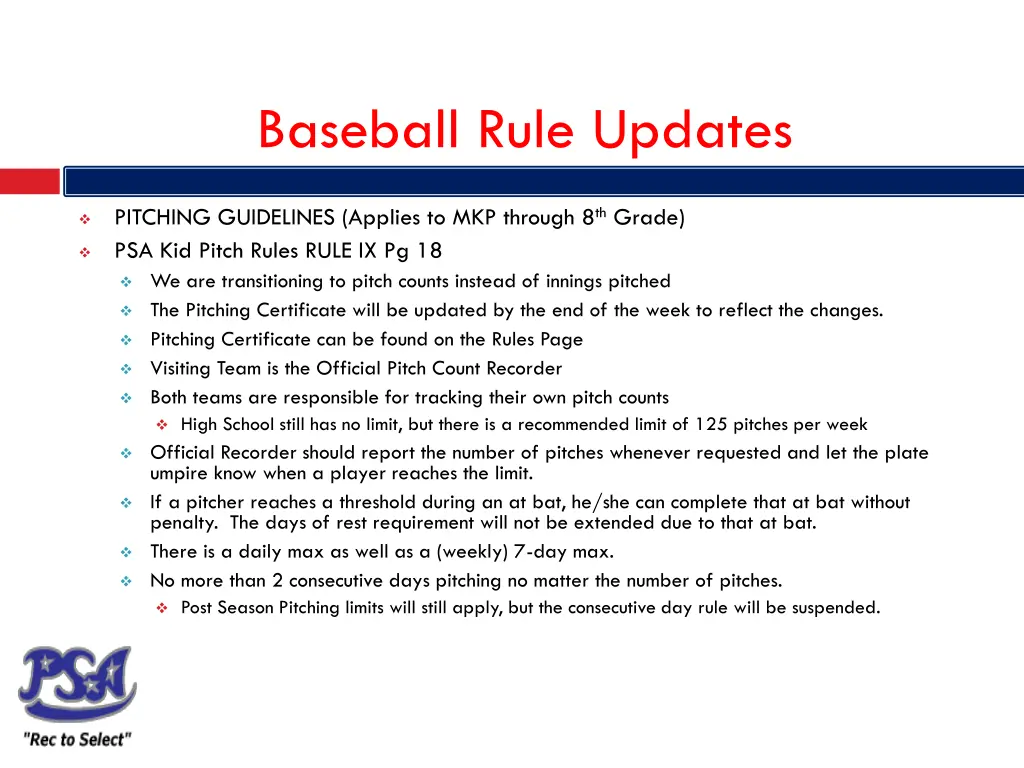 baseball rule updates 1