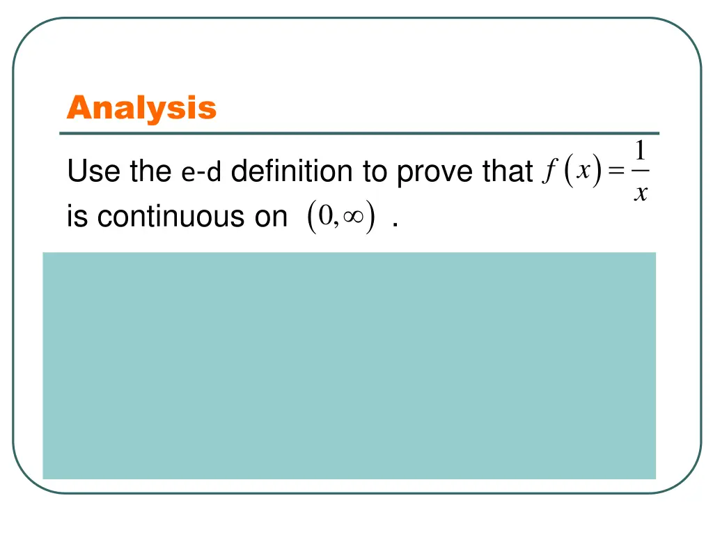 analysis 1