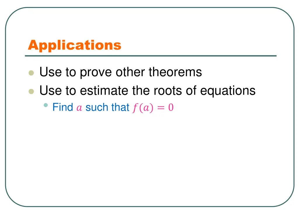 applications