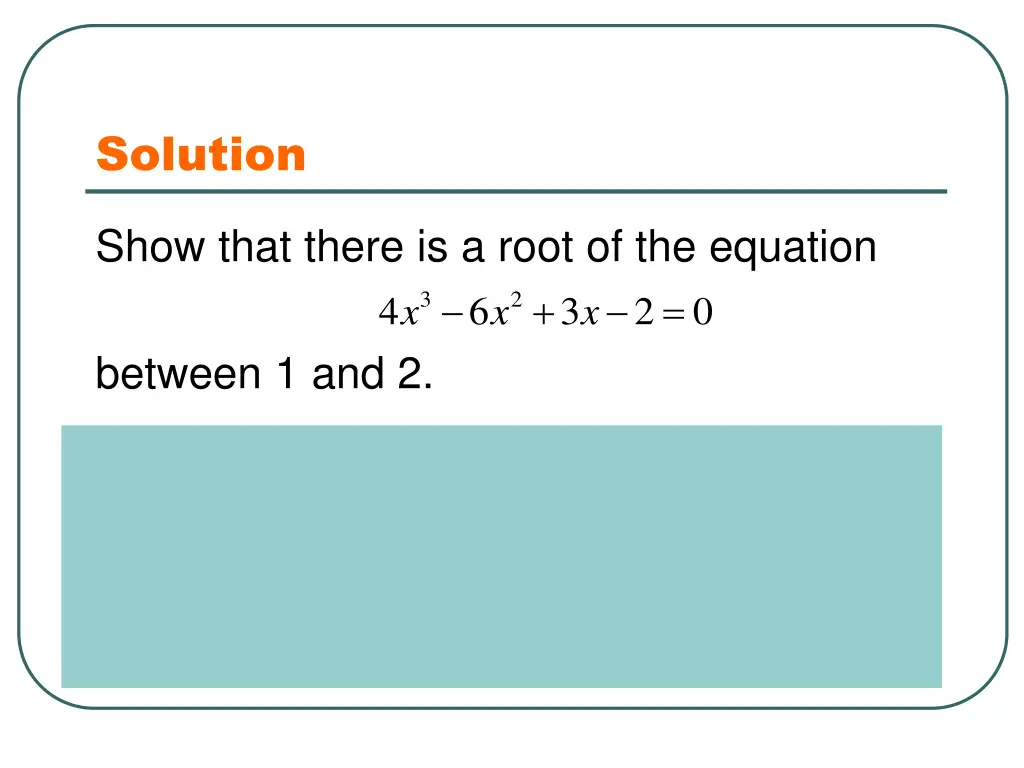 solution
