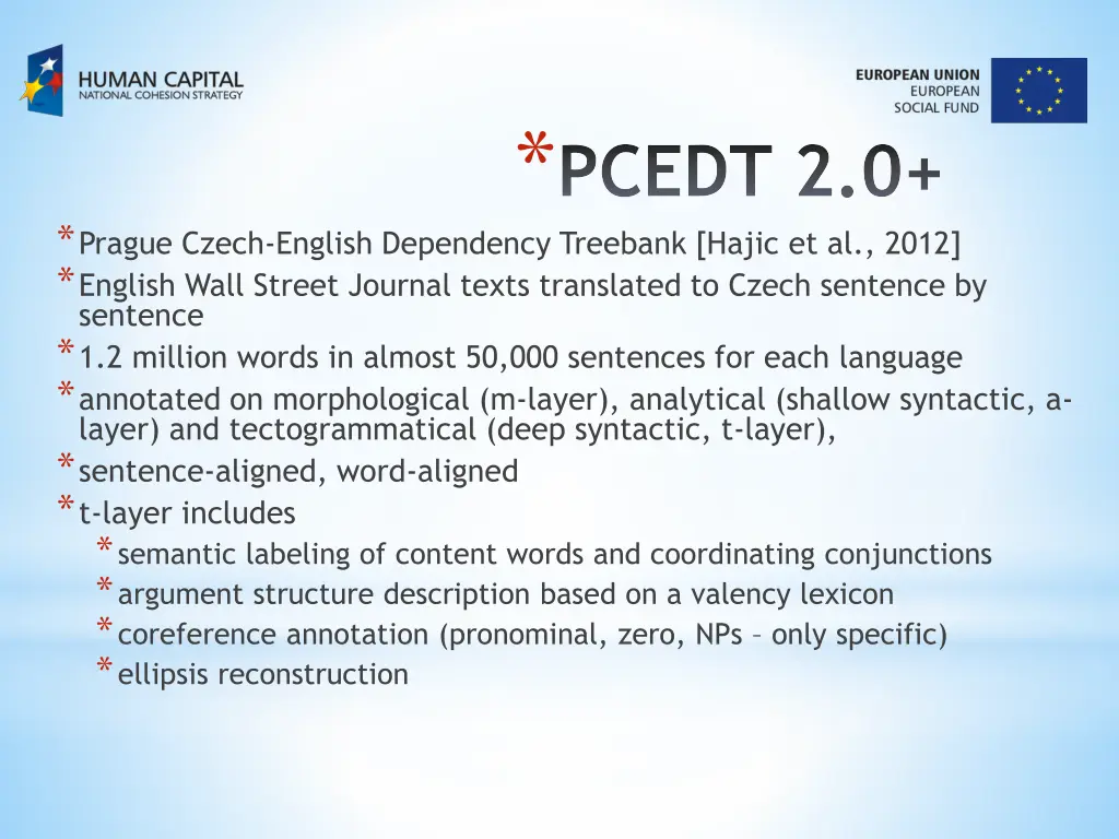 pcedt 2 0