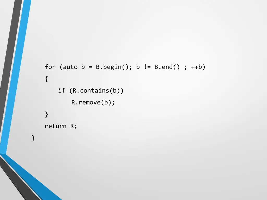 for auto b b begin b b end b