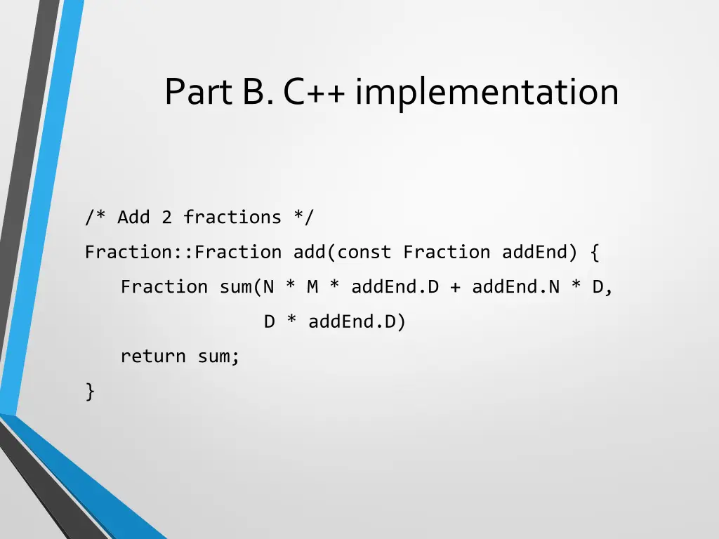 part b c implementation 2