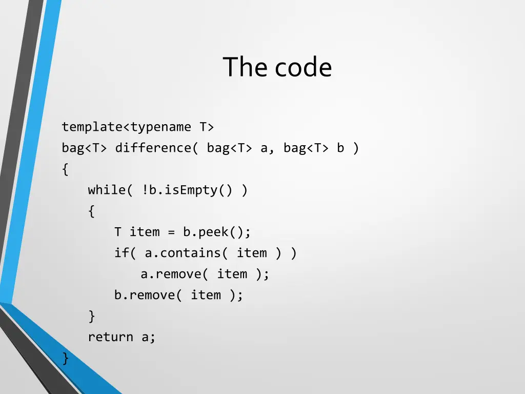 the code