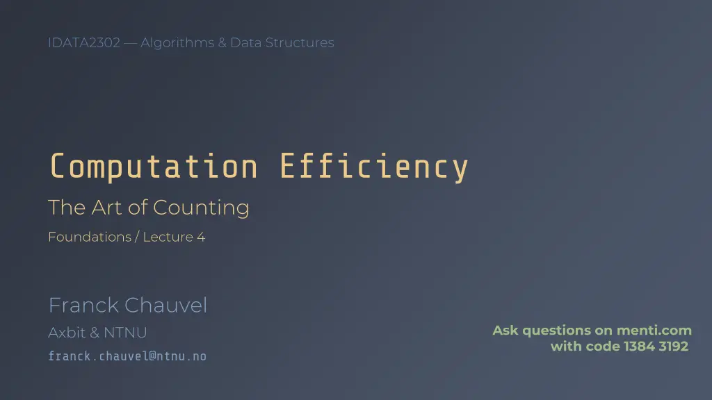 idata2302 algorithms data structures
