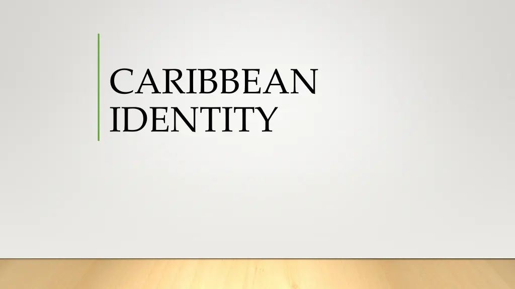 caribbean identity