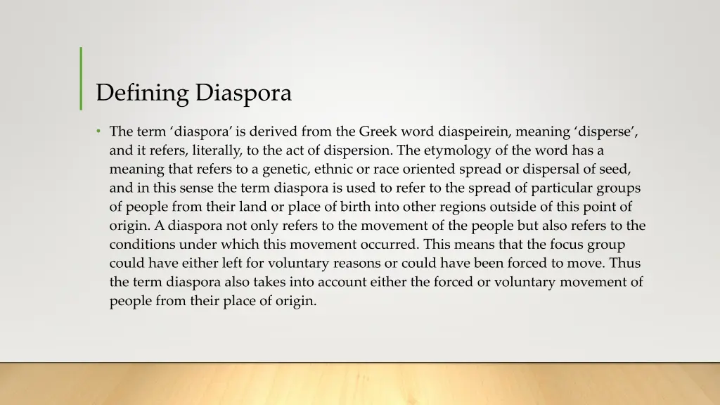 defining diaspora