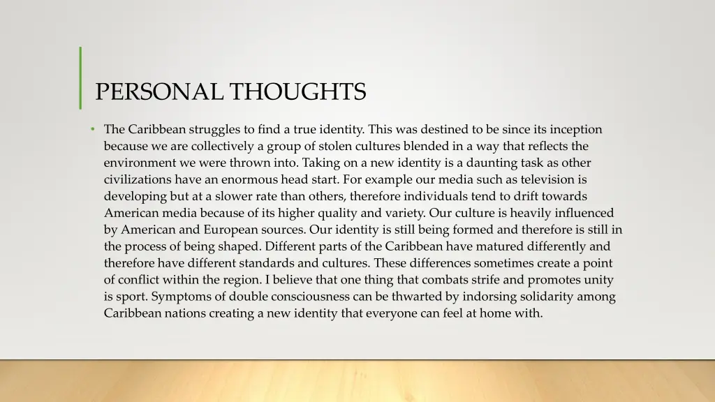 personal thoughts