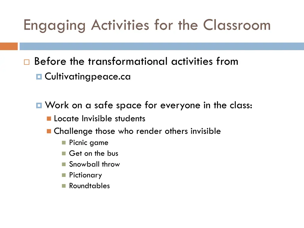 engaging activities for the classroom