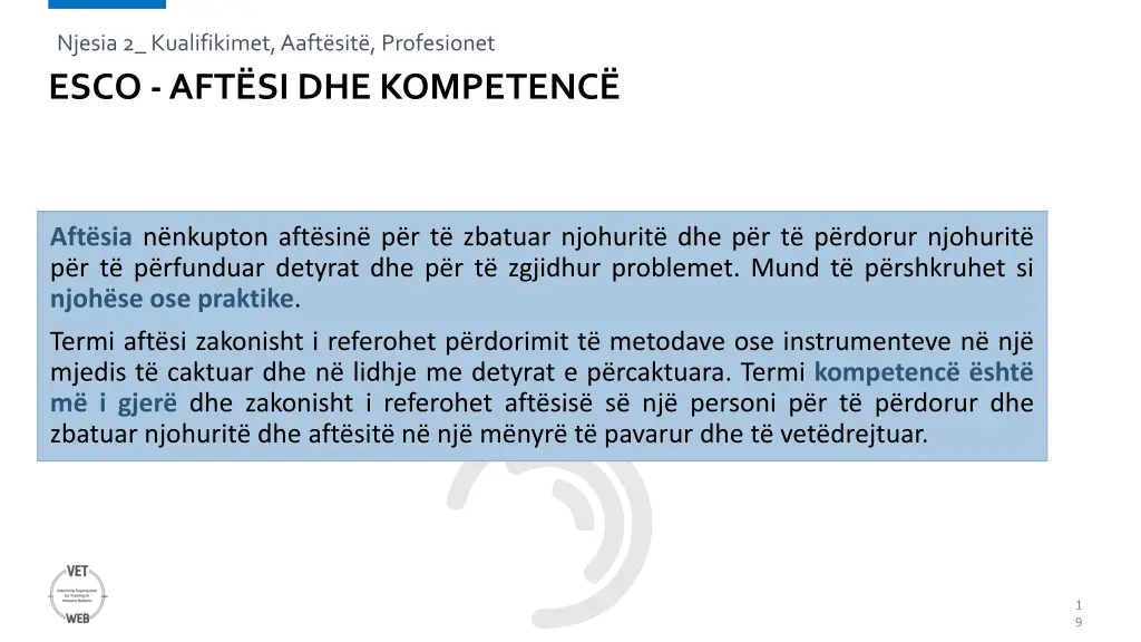 njesia 2 kualifikimet aaft sit profesionet 3