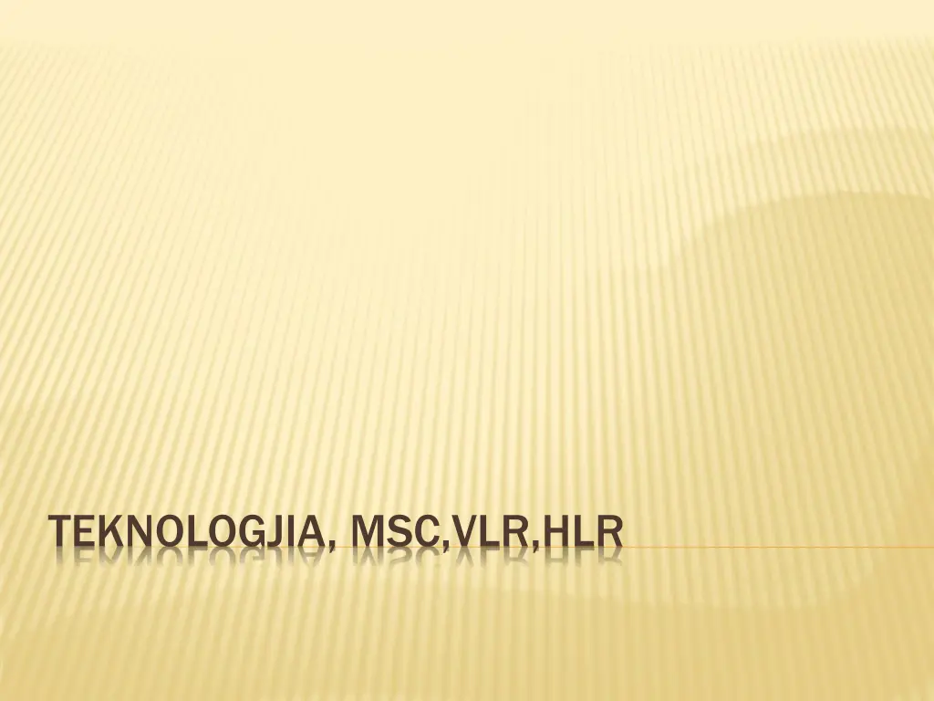 teknologjia msc vlr hlr