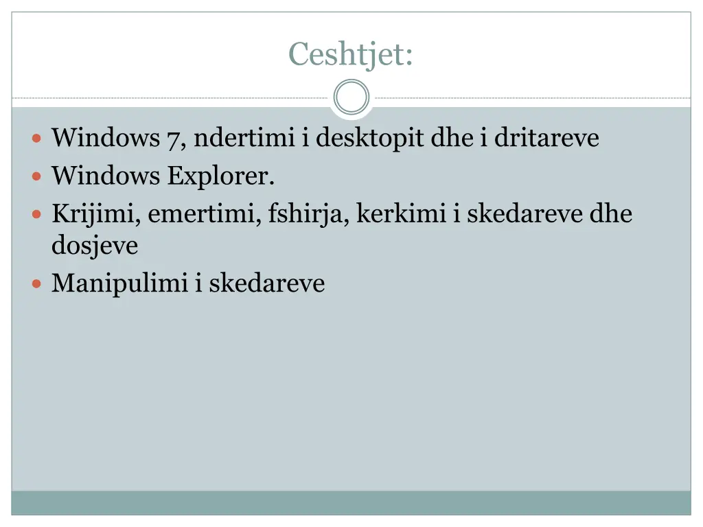 ceshtjet