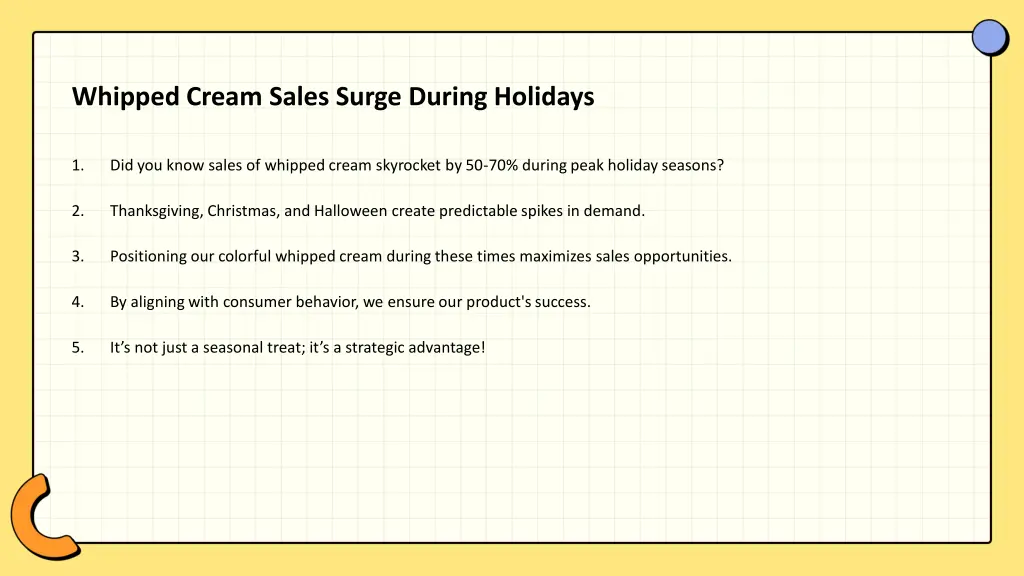 whipped cream sales surge during holidays