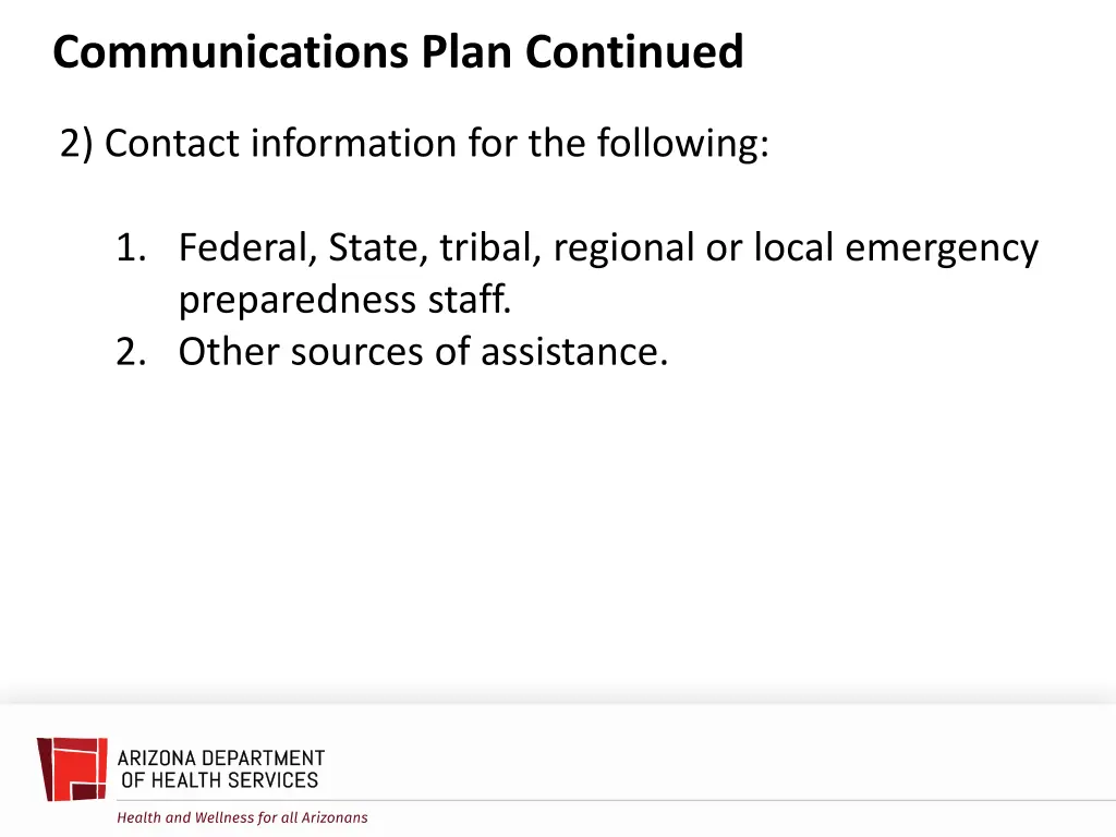 communications plan continued 1