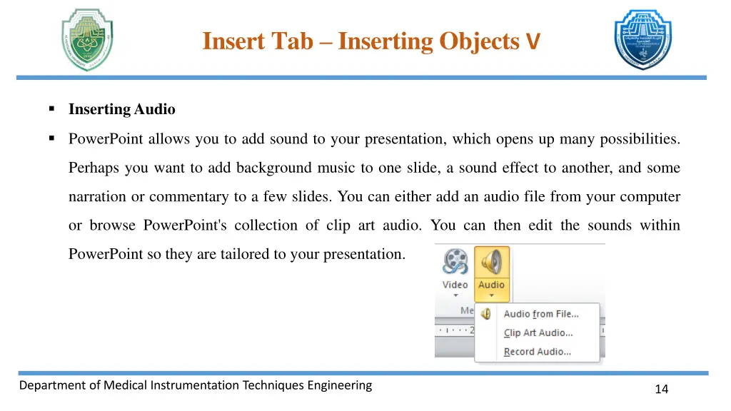 insert tab inserting objects v 12