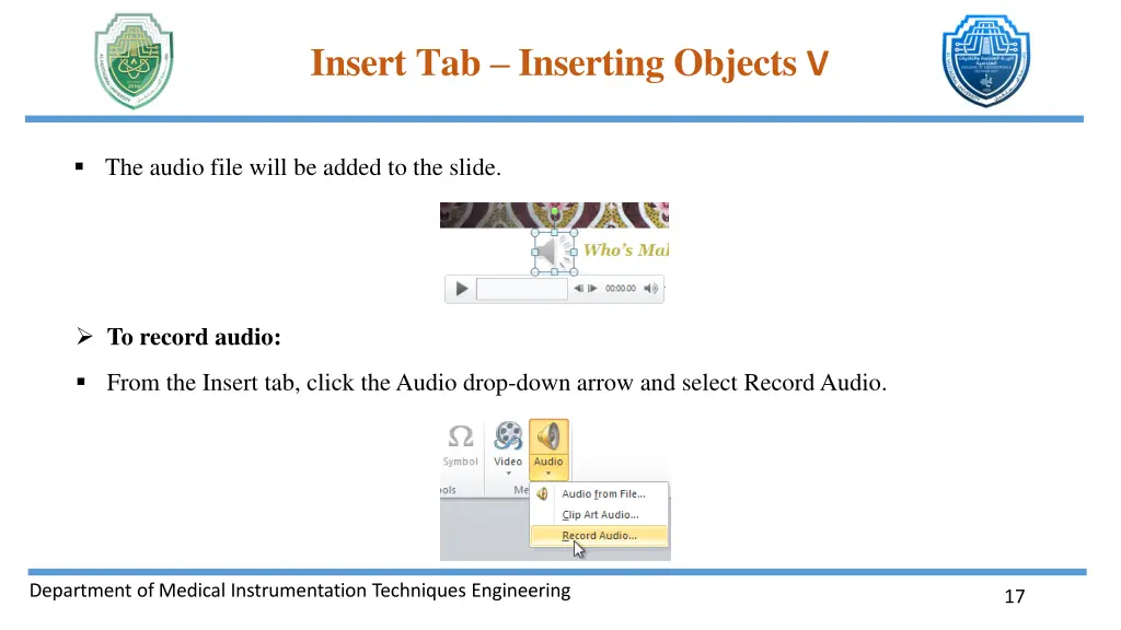 insert tab inserting objects v 15