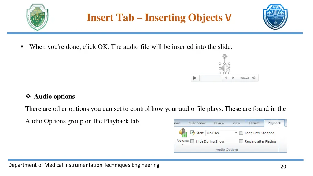 insert tab inserting objects v 18